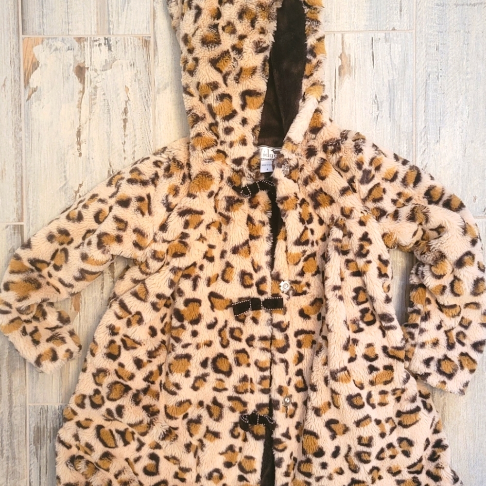 Fabulous Leopard Jacket Coat - Super Soft! Size 6
